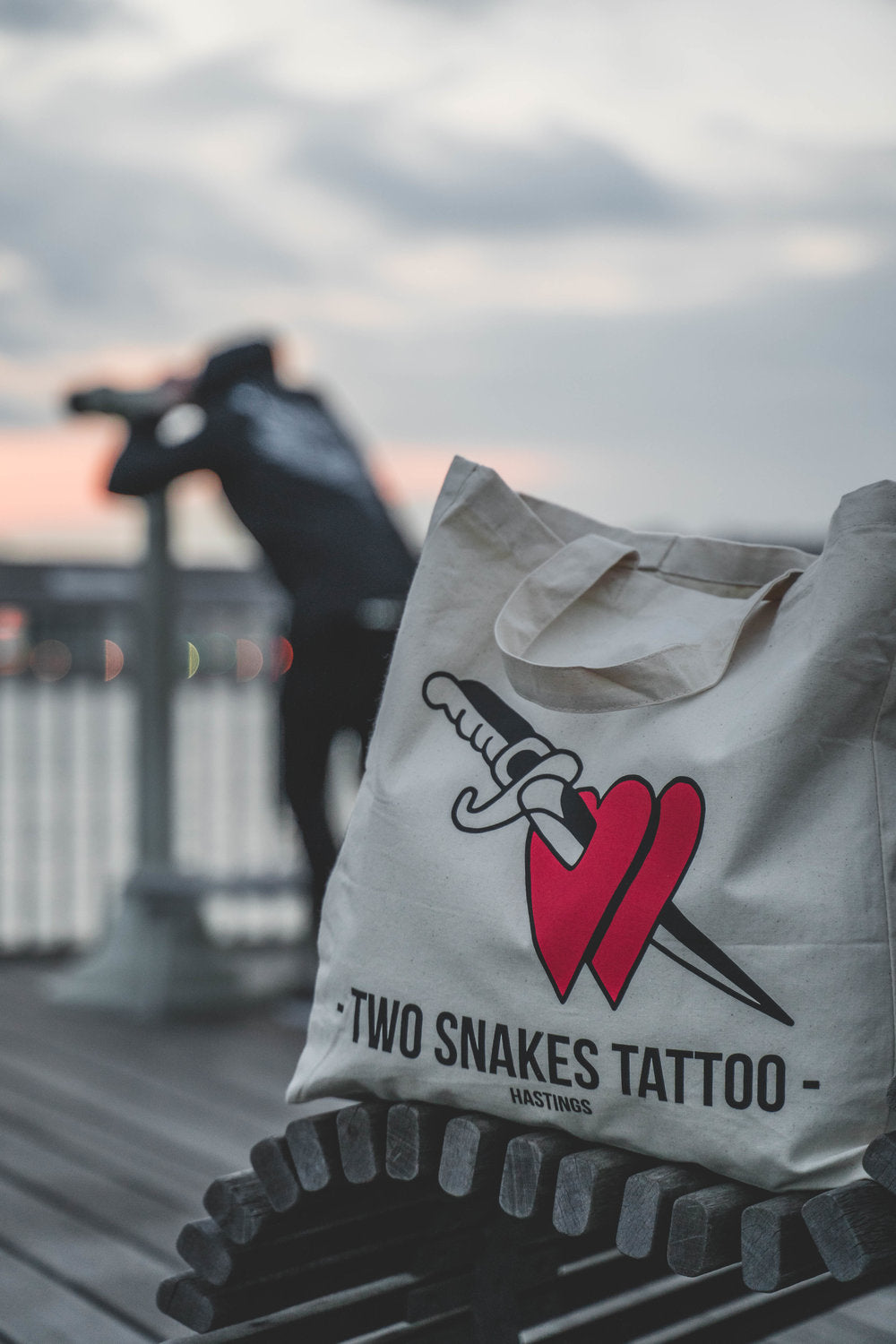 Two Snakes Totebag